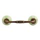 Light Green Etched Ceramic Bridge Handle